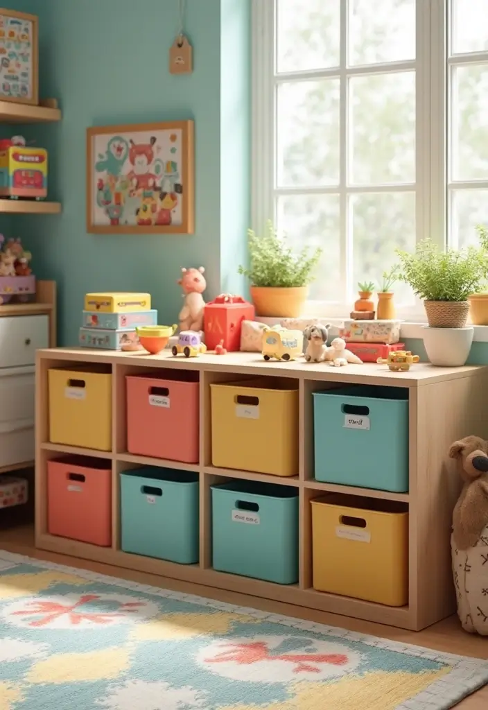 25+ Playroom Storage Ideas to Tame the Toy Chaos - 17. Functional Toy Labels