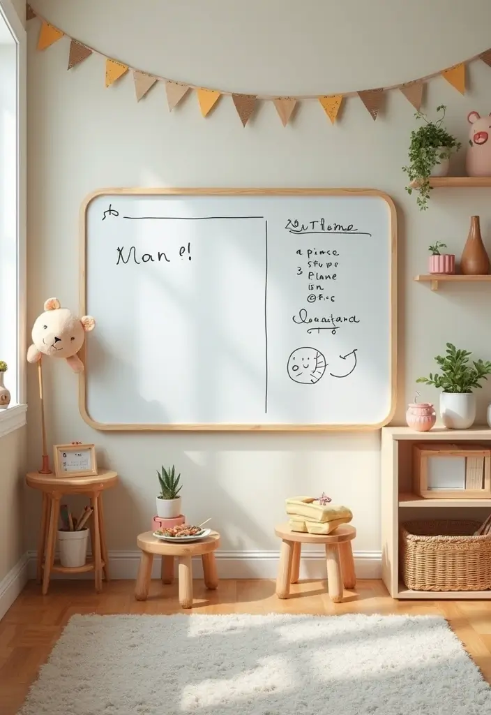 25+ Playroom Storage Ideas to Tame the Toy Chaos - 22. Eco-Friendly Dry Erase Boards