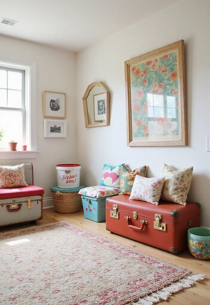 25+ Playroom Storage Ideas to Tame the Toy Chaos - 3. Repurposed Storage Bins
