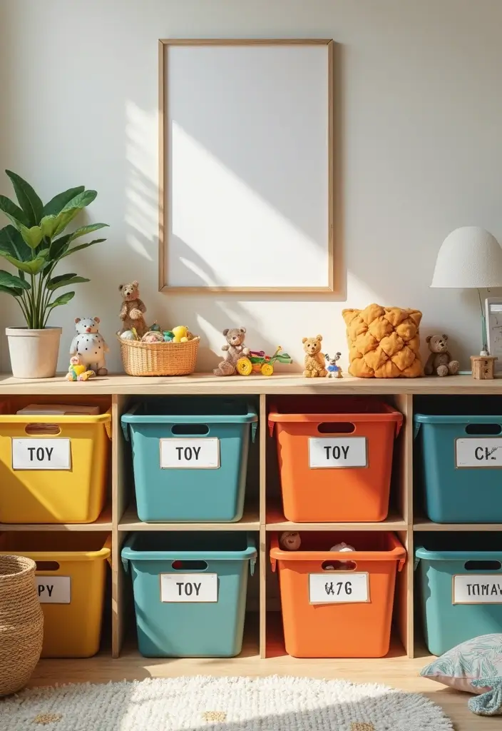25+ Playroom Storage Ideas to Tame the Toy Chaos - 6. Toy Rotation System