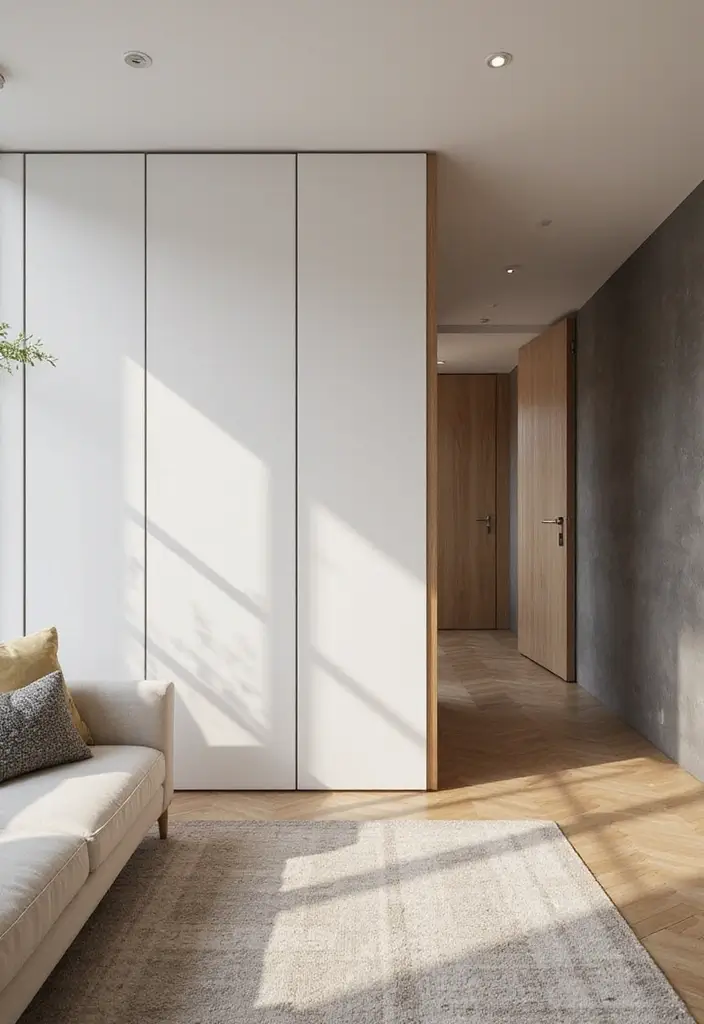 25+ Pony Wall Ideas to Separate Spaces with Style - 25. Foldable Pony Wall