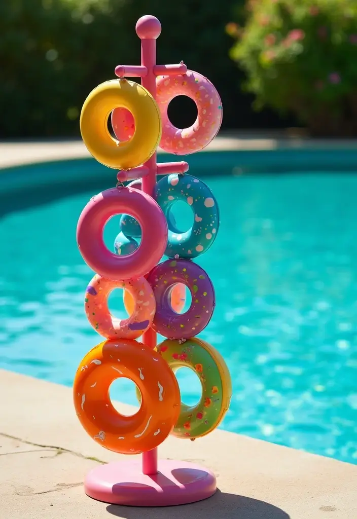 25+ Pool Float Storage Ideas to Keep Summer Clutter-Free 121 25+ Pool Float Storage Ideas to Keep Summer Clutter-Free - 21. Swim Ring Holder