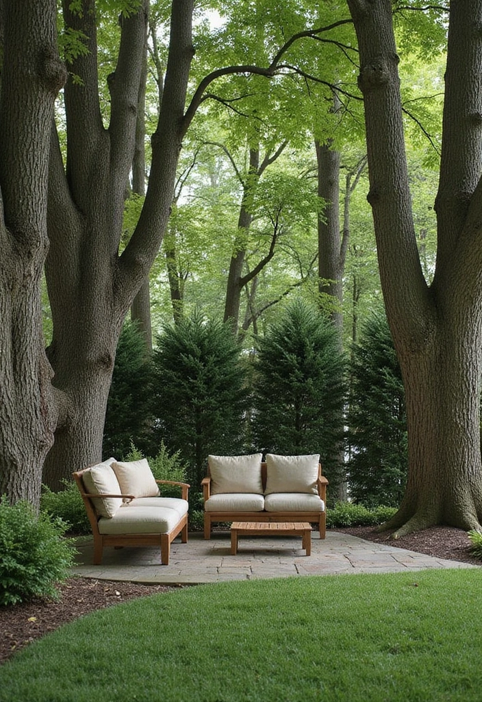 25+ Privacy Wall Ideas That Are Stylish and Functional - 11. Privacy Trees