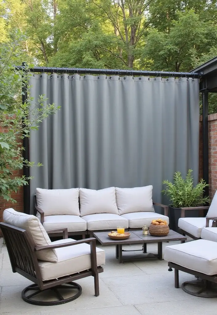25+ Privacy Wall Ideas That Are Stylish and Functional - 9. Retractable Privacy Screens