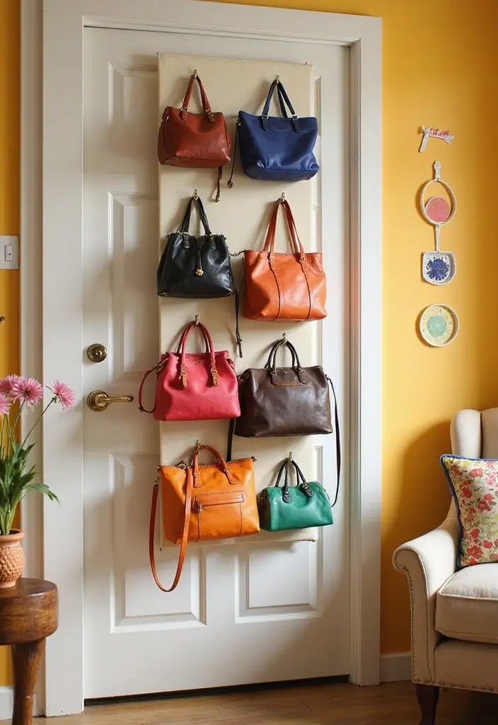 25+ Purse Storage Ideas to Keep Your Bags Neat and Accessible - 3. Over-the-Door Organizers