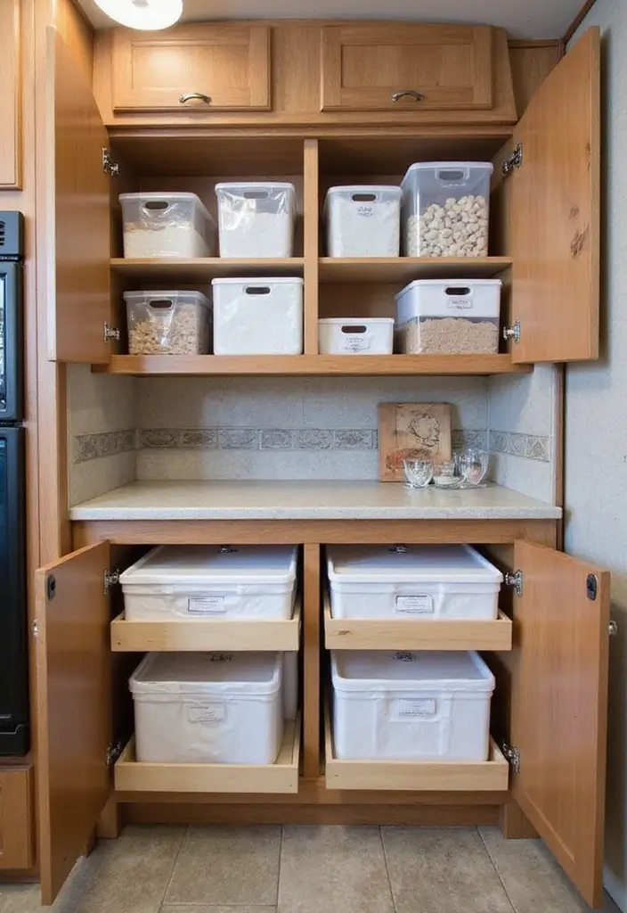 25+ RV Storage Ideas to Keep Your Tiny Home on Wheels Organized - 11. Rearrange Your Kitchen Cabinets