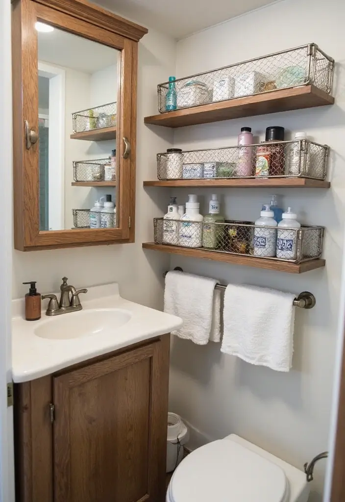 25+ RV Storage Ideas to Keep Your Tiny Home on Wheels Organized - 24. Optimize Bathroom Storage