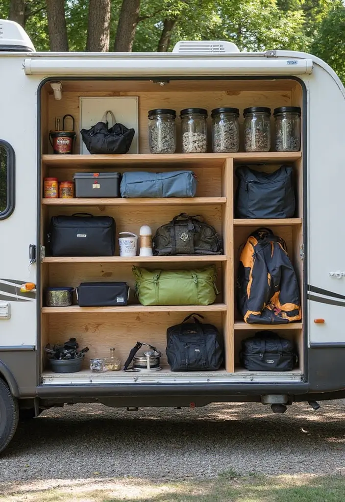 25+ RV Storage Ideas to Keep Your Tiny Home on Wheels Organized - 25. Embrace Outdoor Storage Solutions