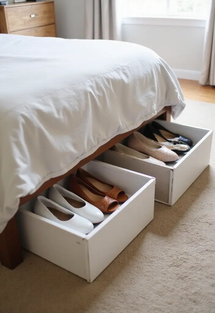 25+ Shoe Storage Ideas to Organize Your Collection in Style - 1. Under-Bed Storage Boxes