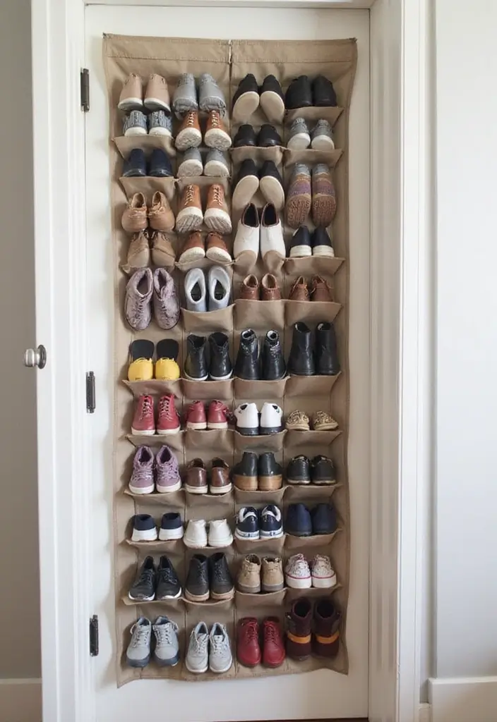 25+ Shoe Storage Ideas to Organize Your Collection in Style - 10. Hanging Shoe Organizers
