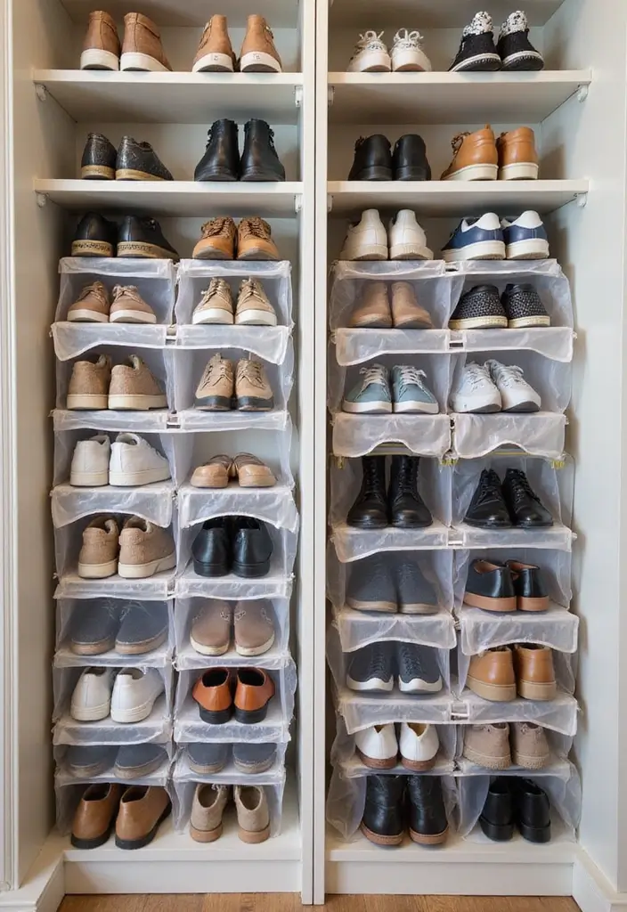 25+ Shoe Storage Ideas to Organize Your Collection in Style - 18. Stackable Shoe Organizers