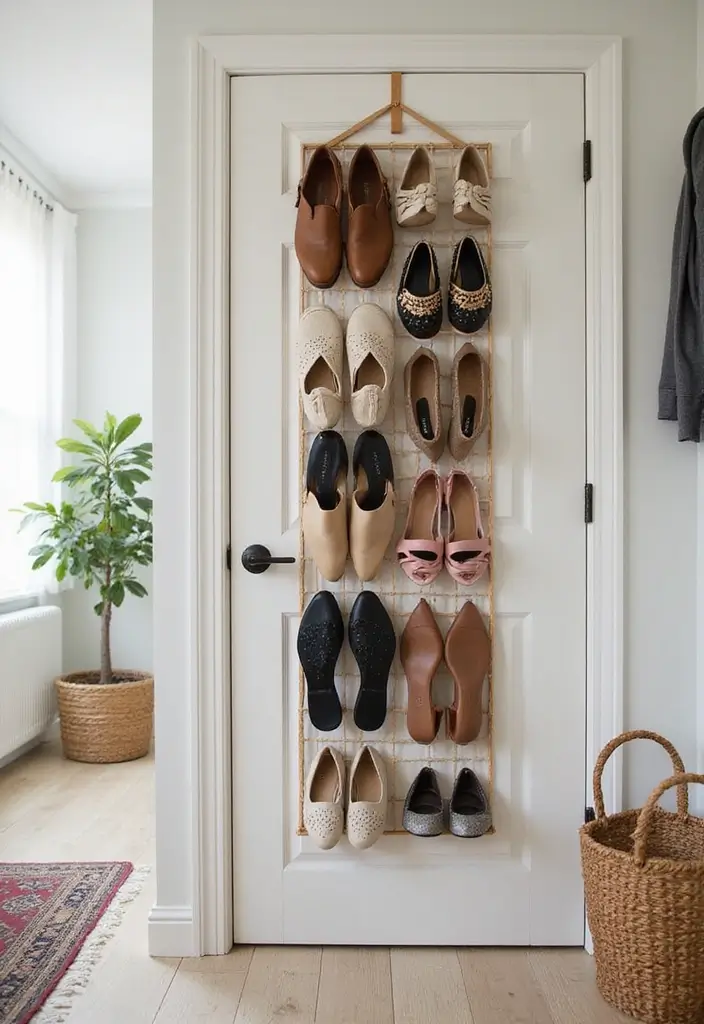 25+ Shoe Storage Ideas to Organize Your Collection in Style - 2. Over-the-Door Shoe Racks