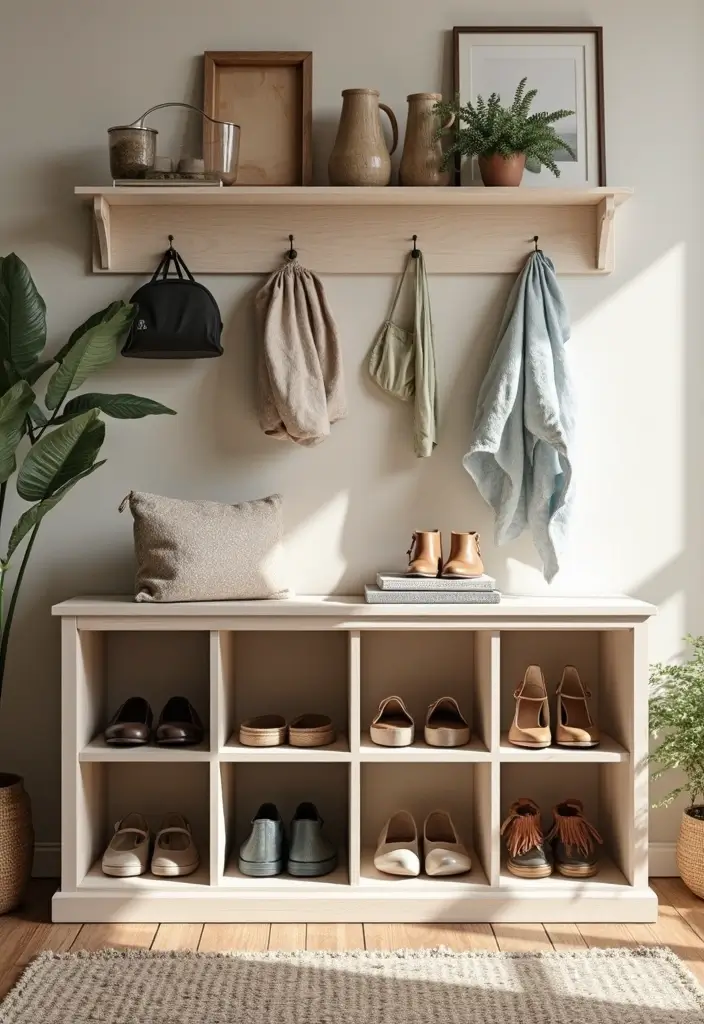 25+ Shoe Storage Ideas to Organize Your Collection in Style - 21. Coordinate with Your Decor