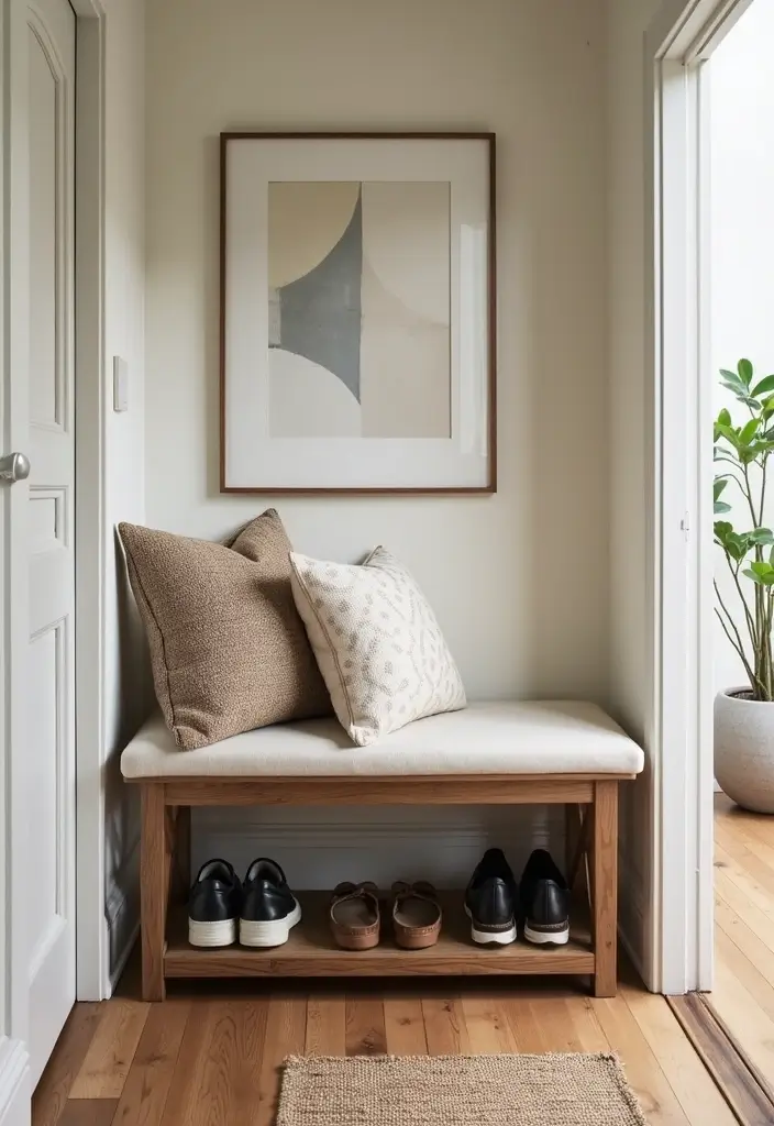 25+ Shoe Storage Ideas to Organize Your Collection in Style - 3. Stylish Shoe Benches