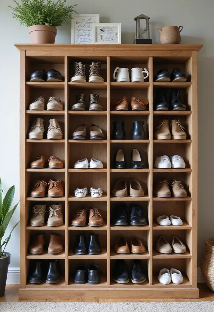 25+ Shoe Storage Ideas to Organize Your Collection in Style - 7. Shoe Cubbies