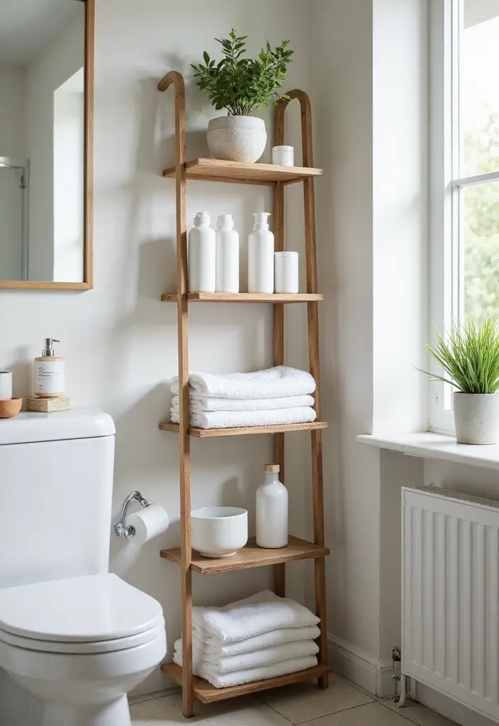 25 Shower Storage Ideas for a Clean and Organized Bathroom 19. Vertical Storage Rack