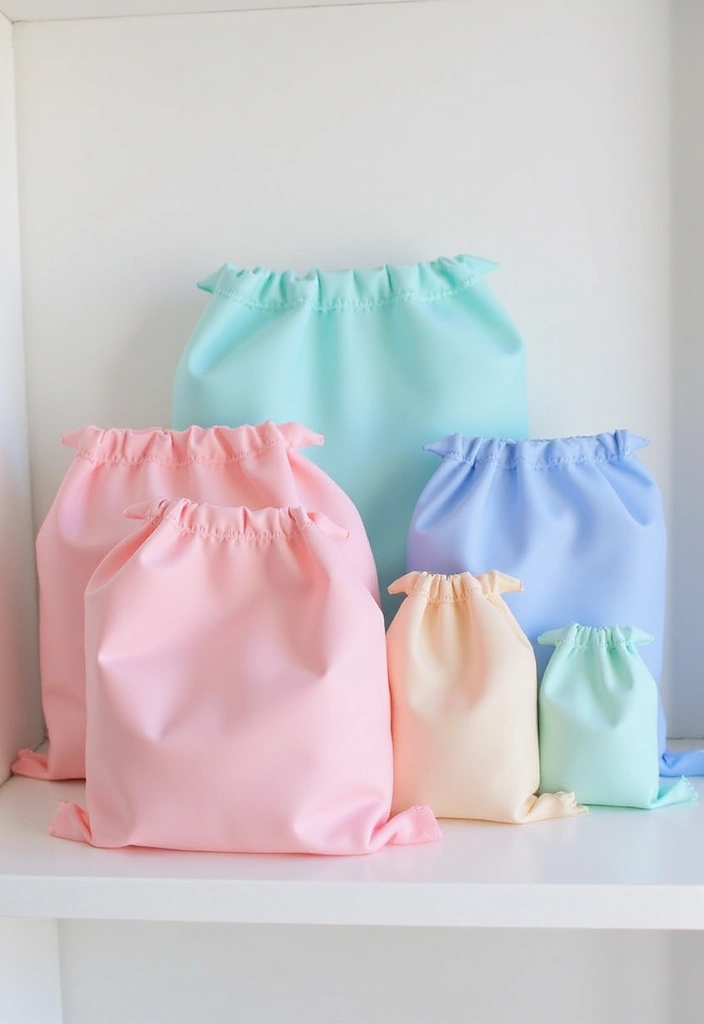 25 Shower Storage Ideas for a Clean and Organized Bathroom 2. Reusable Silicone Shower Bags