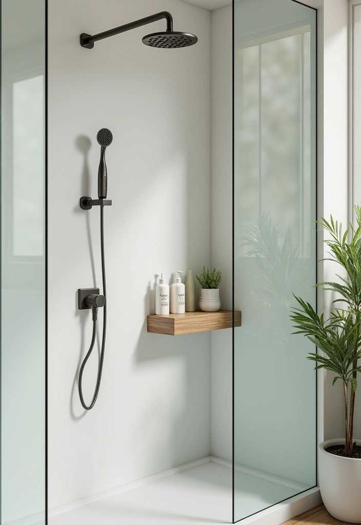 25 Shower Storage Ideas for a Clean and Organized Bathroom 20. Adjustable Shower Shelf