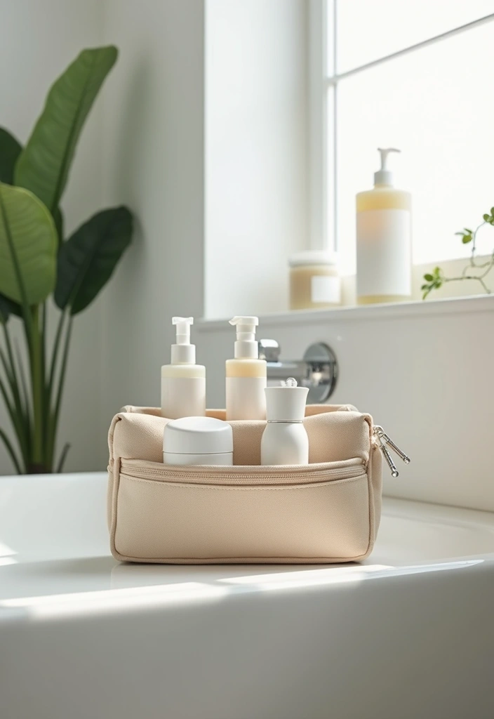 25 Shower Storage Ideas for a Clean and Organized Bathroom 22. Shower Organizer Bag