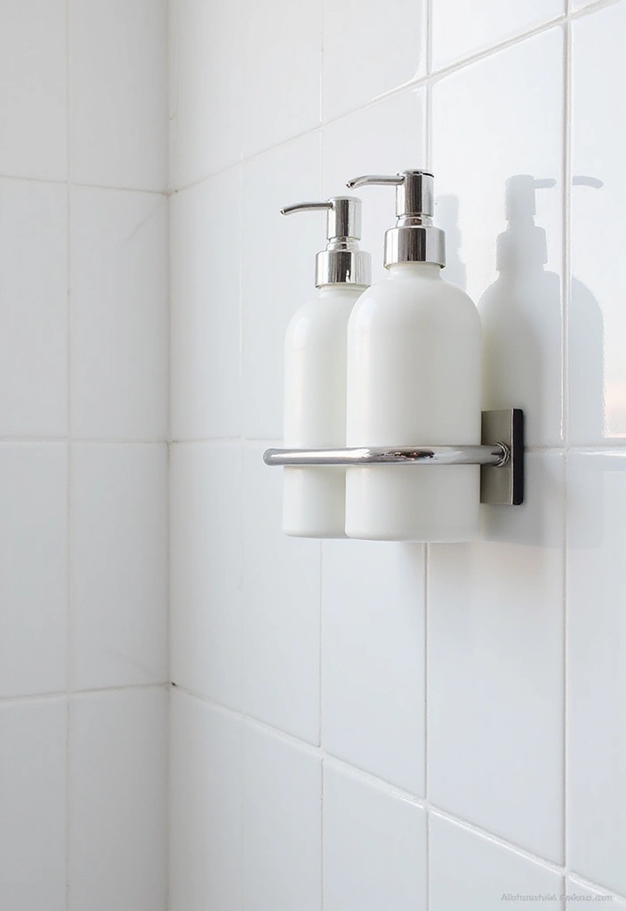 25 Shower Storage Ideas for a Clean and Organized Bathroom 4. Magnetic Shower Storage