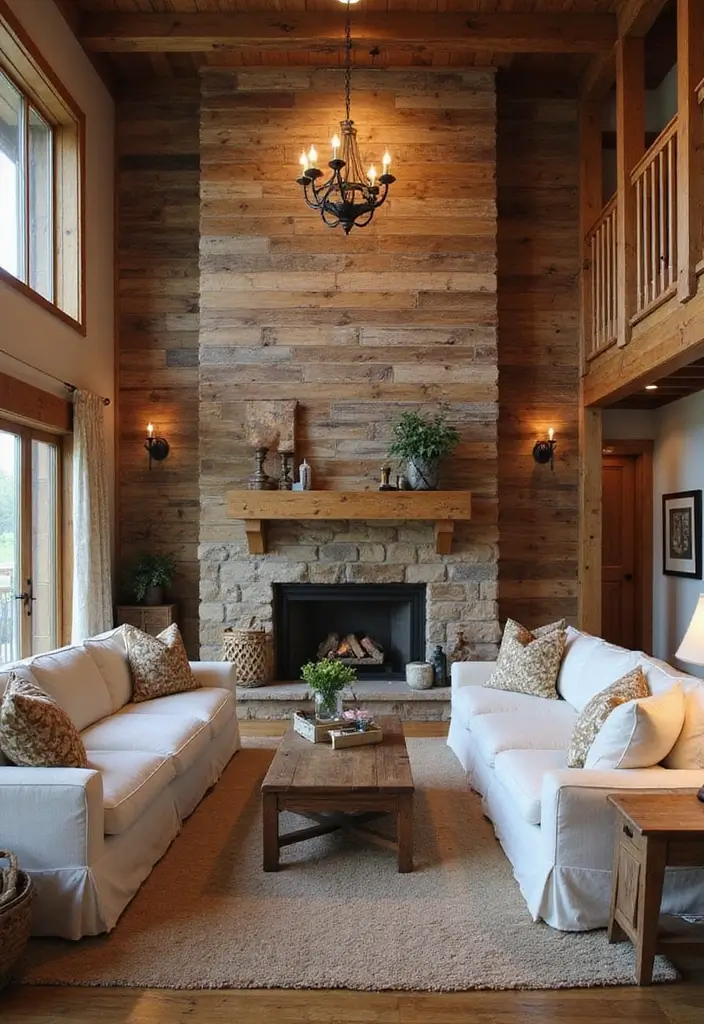 25+ Simple Accent Wall Ideas That Make a Big Impact 73 25+ Simple Accent Wall Ideas That Make a Big Impact - 13. Reclaimed Barn Wood