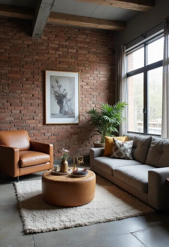 25+ Simple Accent Wall Ideas That Make a Big Impact 53 25+ Simple Accent Wall Ideas That Make a Big Impact - 9. Brick Wall Facade