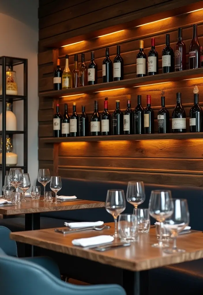 25+ Slat Wall Ideas for Modern and Functional Spaces 78 25+ Slat Wall Ideas for Modern and Functional Spaces - 12. Slat Wall Wine Display