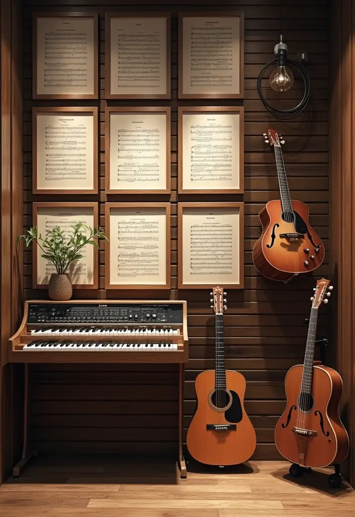 25+ Slat Wall Ideas for Modern and Functional Spaces 118 25+ Slat Wall Ideas for Modern and Functional Spaces - 18. Slat Wall for Music Rooms