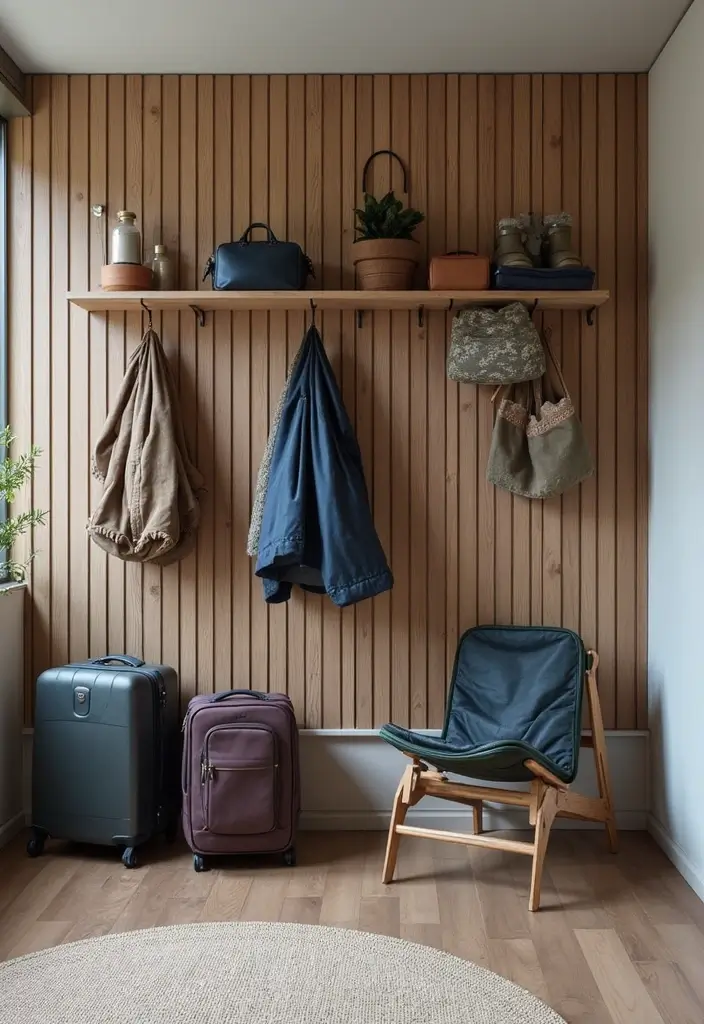 25+ Slat Wall Ideas for Modern and Functional Spaces 149 25+ Slat Wall Ideas for Modern and Functional Spaces - 23. Slat Wall for Travel Gear