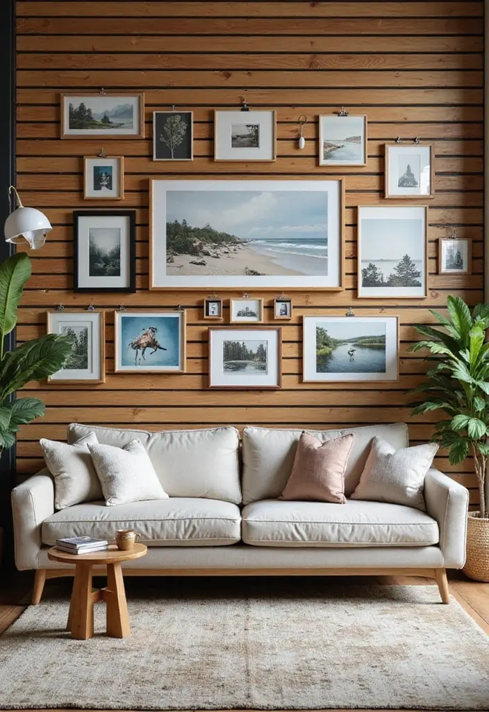 25+ Slat Wall Ideas for Modern and Functional Spaces 22 25+ Slat Wall Ideas for Modern and Functional Spaces - 4. Slat Wall Art Display