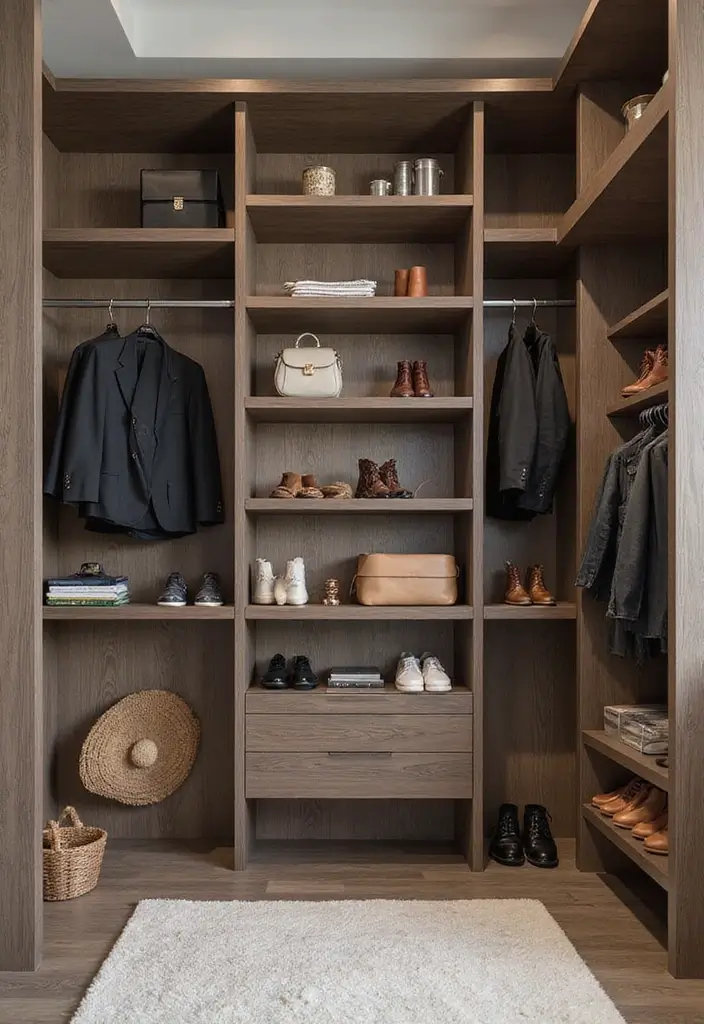 25+ Slat Wall Ideas for Modern and Functional Spaces 50 25+ Slat Wall Ideas for Modern and Functional Spaces - 8. Slat Wall Closets for Organized Spaces