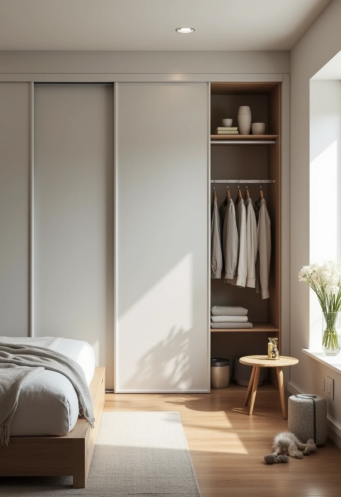 25+ Small Bedroom Storage Ideas to Maximize Every Inch - 22. Sliding Doors for Closets