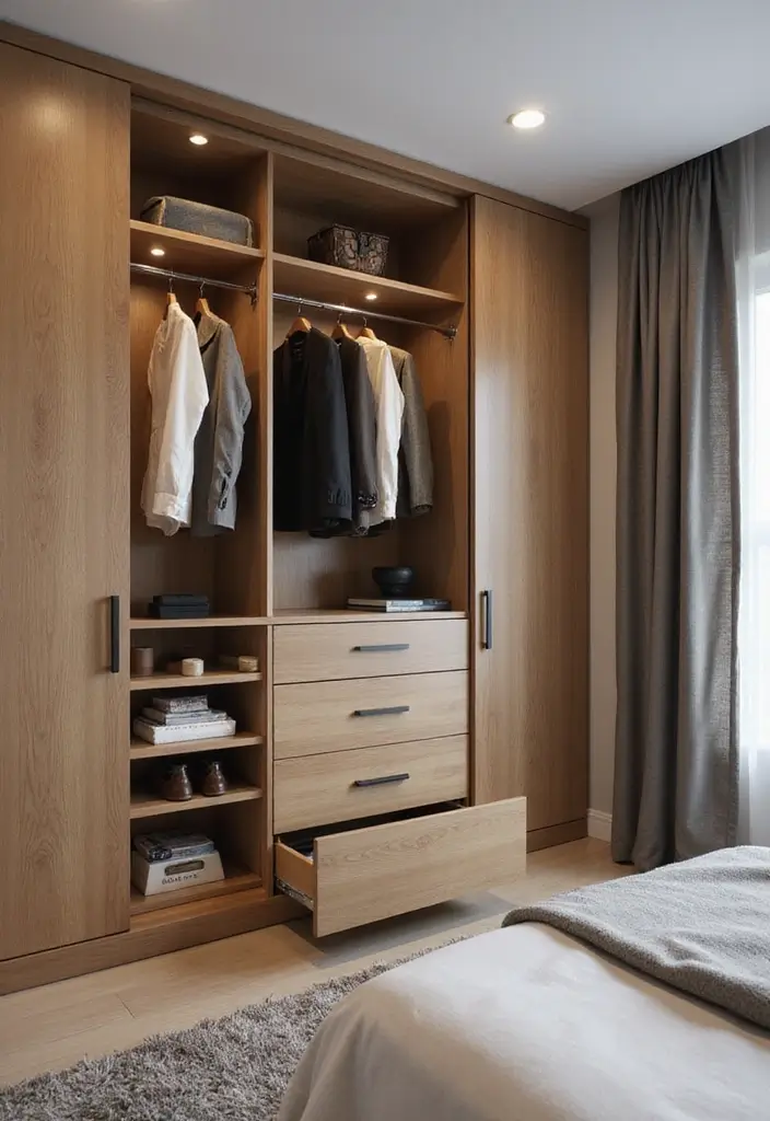 25+ Small Bedroom Storage Ideas to Maximize Every Inch - 24. Innovative Wardrobe Designs