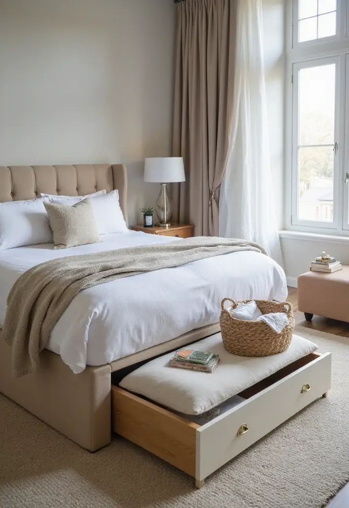 25+ Small Bedroom Storage Ideas to Maximize Every Inch - 7. Furniture with Built-In Storage