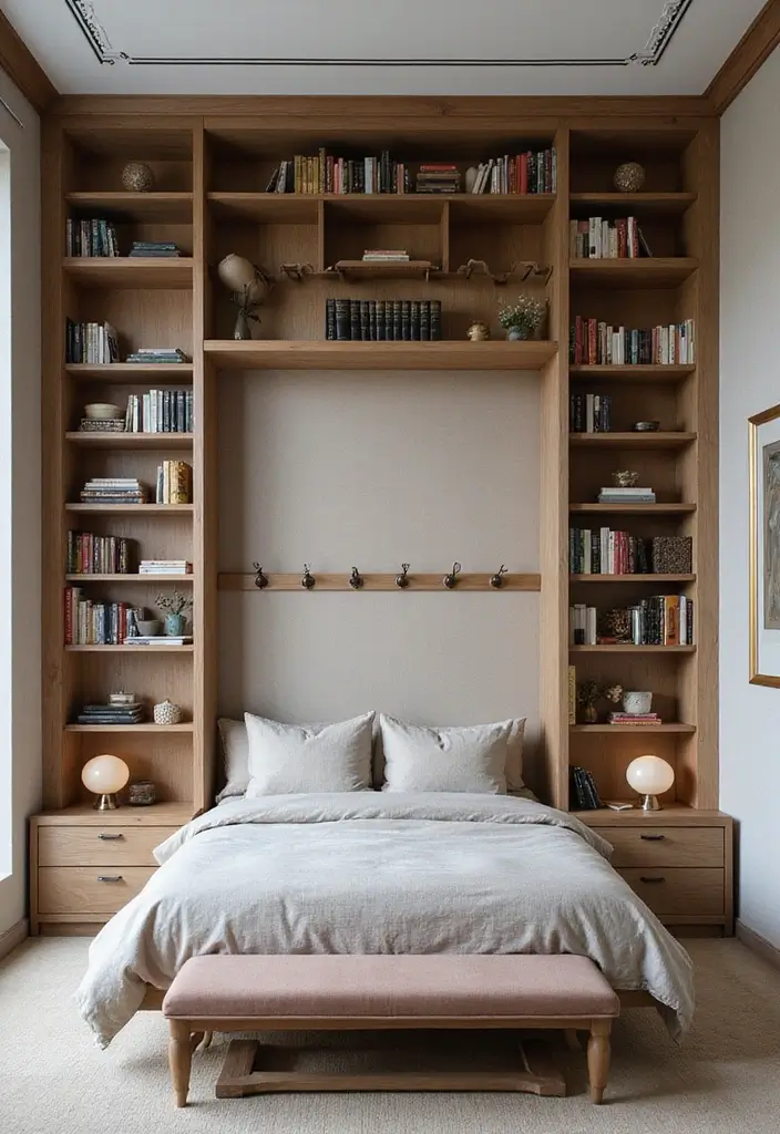25+ Small Bedroom Storage Ideas to Maximize Every Inch - 8. Use Vertical Space