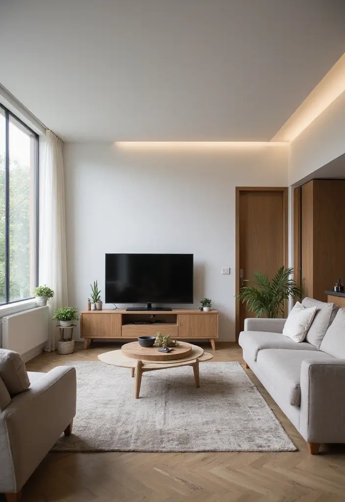 25+ Small Living Room TV Wall Ideas to Maximize Space 125 25+ Small Living Room TV Wall Ideas to Maximize Space - 21. Open Concept Design