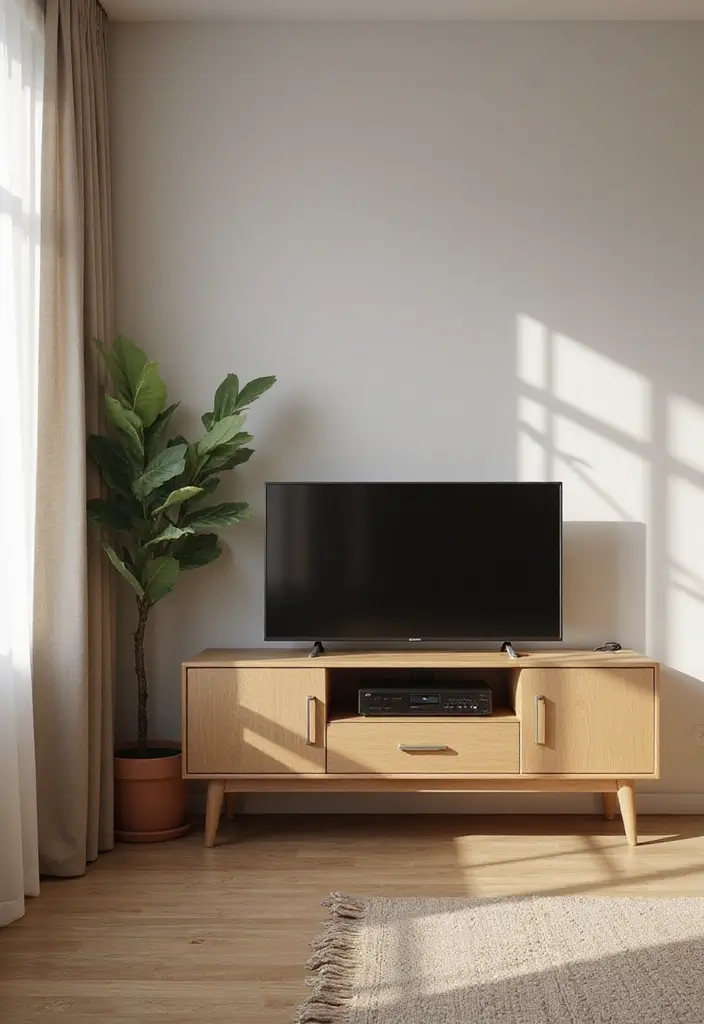 25+ Small Living Room TV Wall Ideas to Maximize Space 44 25+ Small Living Room TV Wall Ideas to Maximize Space - 8. Corner TV Setup