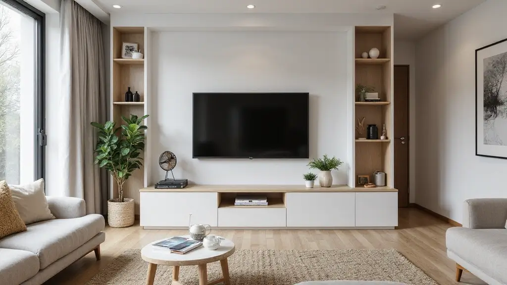 25+ Small Living Room TV Wall Ideas to Maximize Space