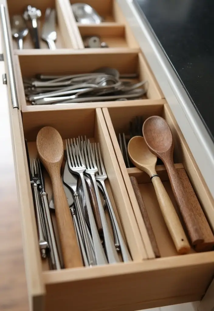 25+ Smart Storage Ideas to Organize Every Corner of Your Home - 17. Kitchen Drawer Dividers