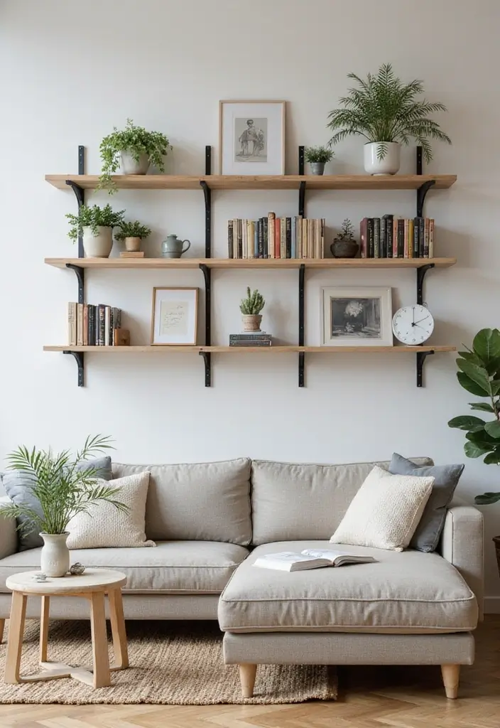 25+ Smart Storage Ideas to Organize Every Corner of Your Home - 2. Wall-Mounted Shelves