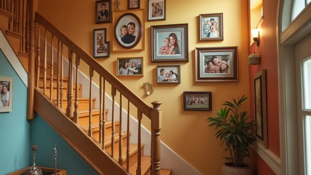 25+ Staircase Picture Wall Ideas That Tell Your Family Story