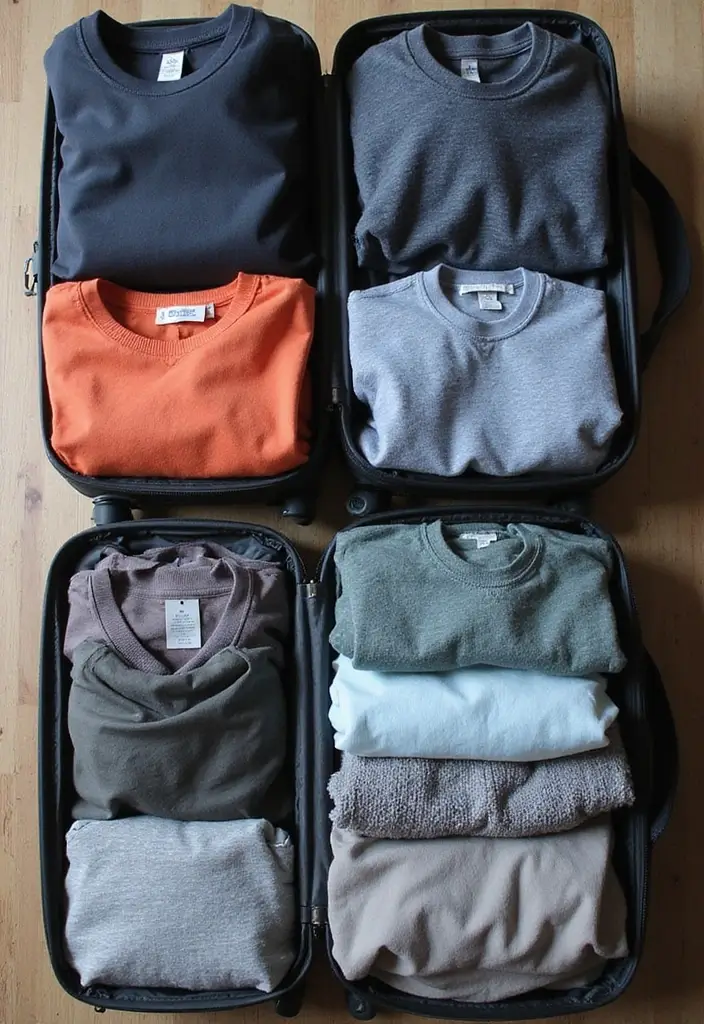 25+ Sweatshirt Storage Ideas for a Neat and Cozy Closet - 16. Sweatshirt Travel Storage