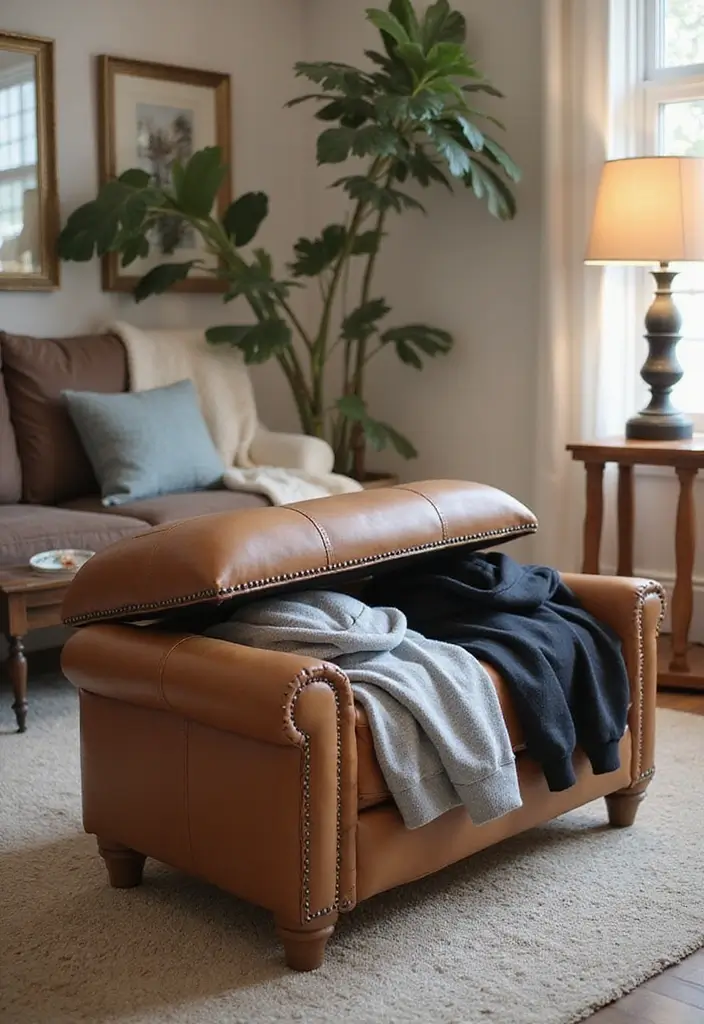 25+ Sweatshirt Storage Ideas for a Neat and Cozy Closet - 22. Use Multi-Functional Furniture