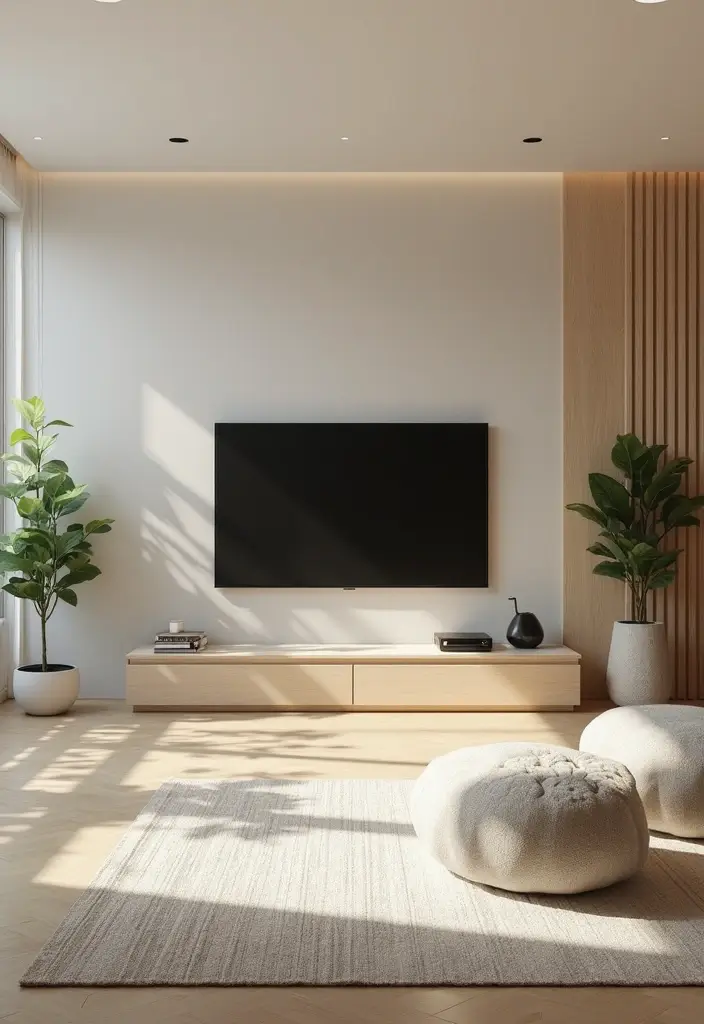 25+ TV Wall Ideas That Make a Stunning Focal Point 34 25+ TV Wall Ideas That Make a Stunning Focal Point - 6. Scandinavian Simplicity