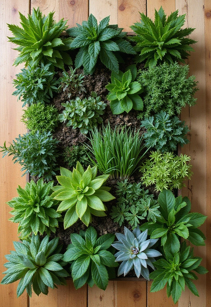 25+ Wall Ideas for Living Rooms That Transform Your Space - 1. Vertical Garden Walls