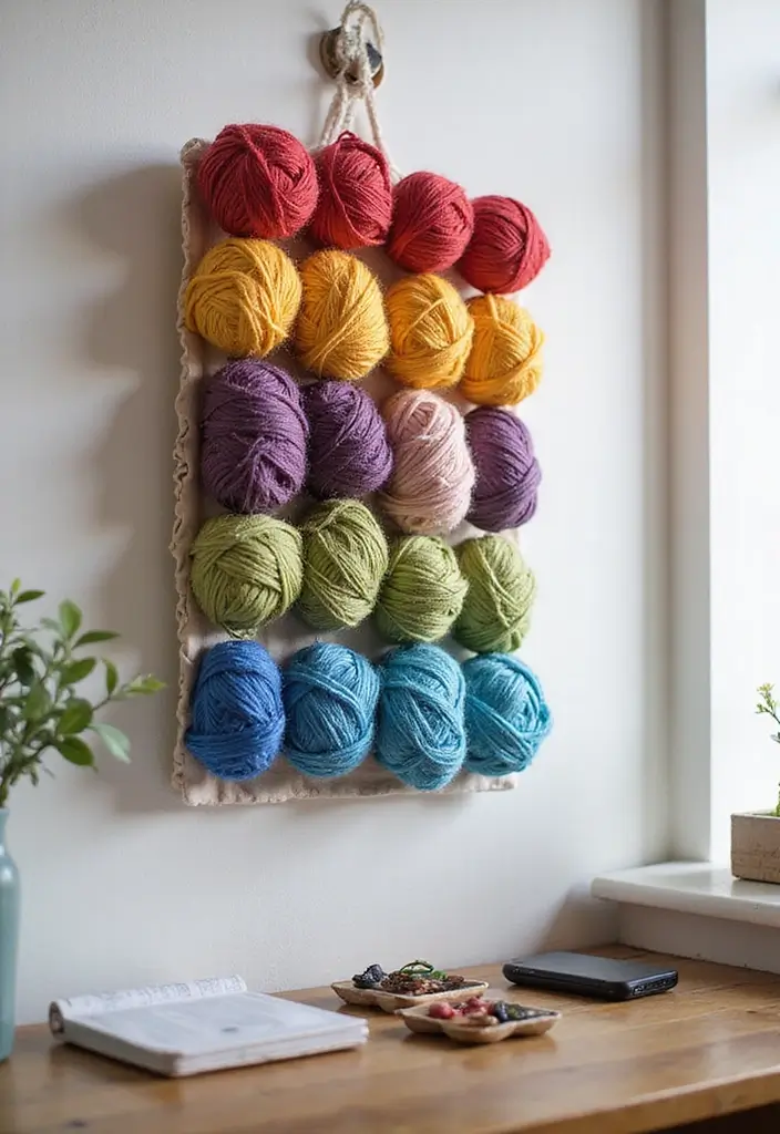 25+ Yarn Storage Ideas for Knitters and Crafters - 10. Hanging Fabric Organizers