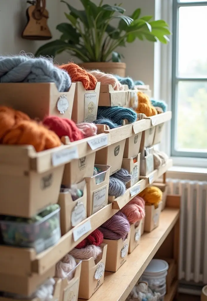 25+ Yarn Storage Ideas for Knitters and Crafters - 24. Stackable Storage Bins