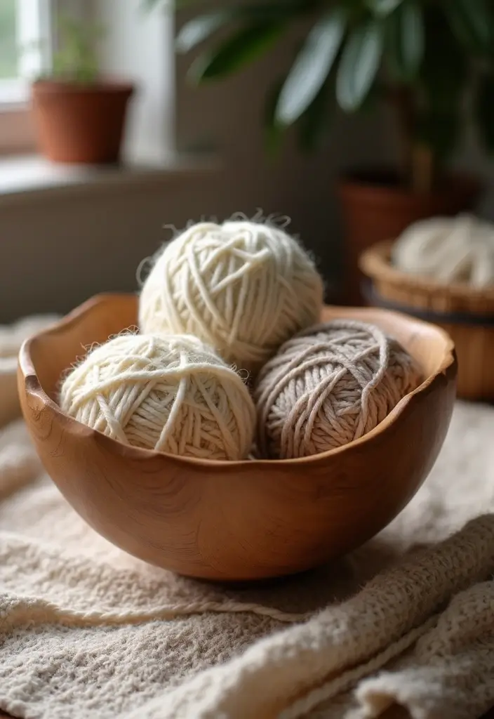 25+ Yarn Storage Ideas for Knitters and Crafters - 7. Yarn Bowls for Beautiful Display