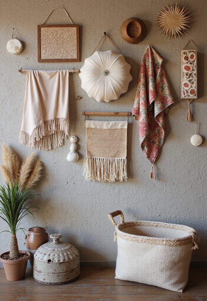 30 Aesthetic Picture Wall Ideas That Are Pinterest-Worthy - 7. Textured Wall Hangings