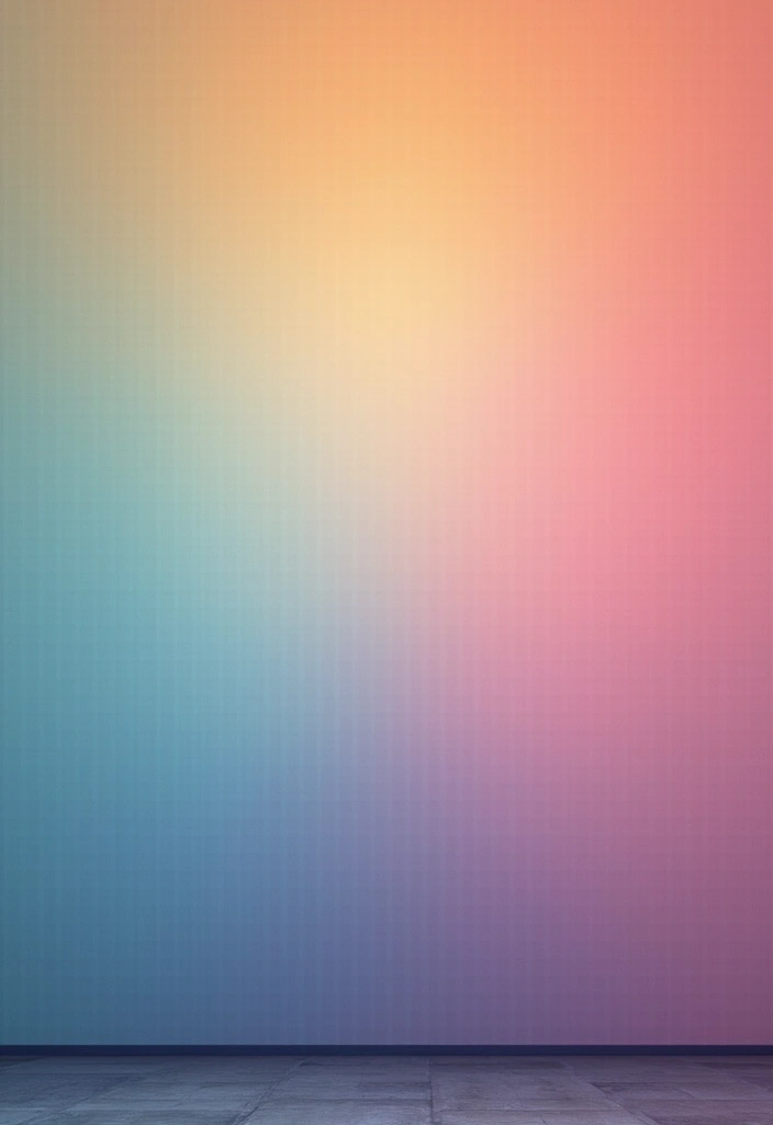 30 Aesthetic Poster Wall Ideas for Trendy Home Decor - 19. Artistic Color Gradient Wall